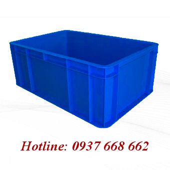 Thùng nhựa đặc Hs0342 màu xanh dương