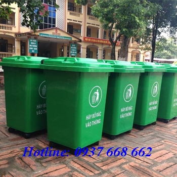Thùng rác nhựa HDPE 60l giá rẻ