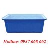 Thùng nhựa chữ nhật dung tích 200L. Kích thước: 91x76x41 cm