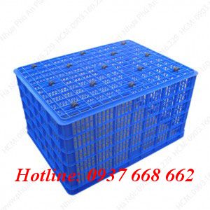 Mặt đấy thùng nhựa rỗng Hs015 (26 bánh xe). Kích thước: 1186x886x668 mm