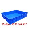 Thùng nhựa đặc Hs006. Kích thước: 530x430x110 mm