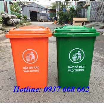 Thùng rác nhựa HDPE 60l giá rẻ
