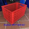 sóng nhựa hở 5 bánh xe màu đỏ.