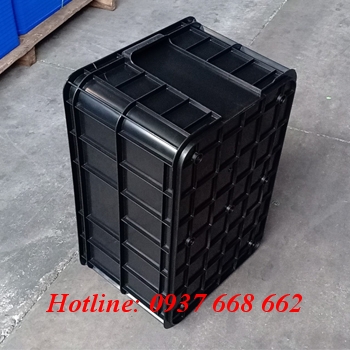 thùng nhựa hs019 màu đen