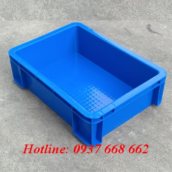 thùng nhựa vuông b12. kích thước: 352x253x100 mm